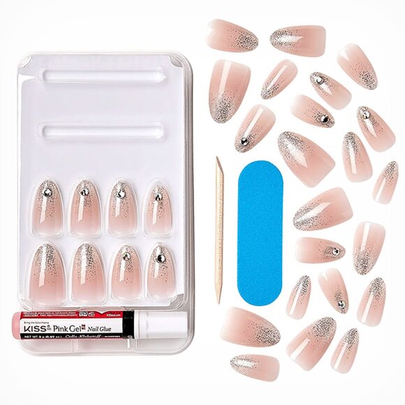 French Design Nails Medium Length Ever After. Stunning Wedding Nails for Brides. - Picture 3 of 7